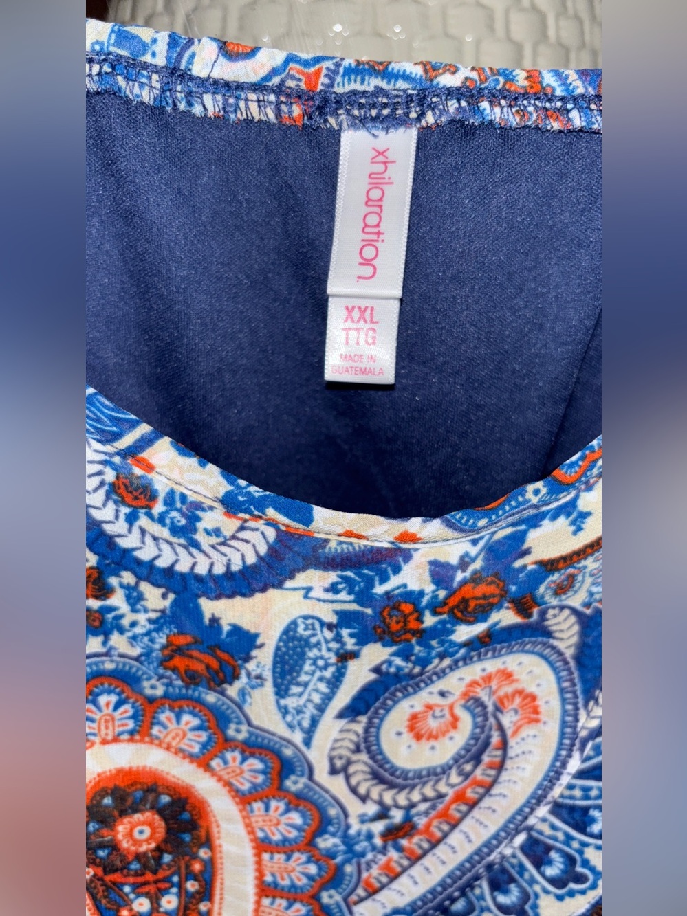 Xhilaration Blue and Coral Paisley Maxi Dress - Picture 2 of 9